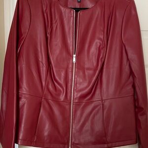 Colleen Lopez faux leather jacket